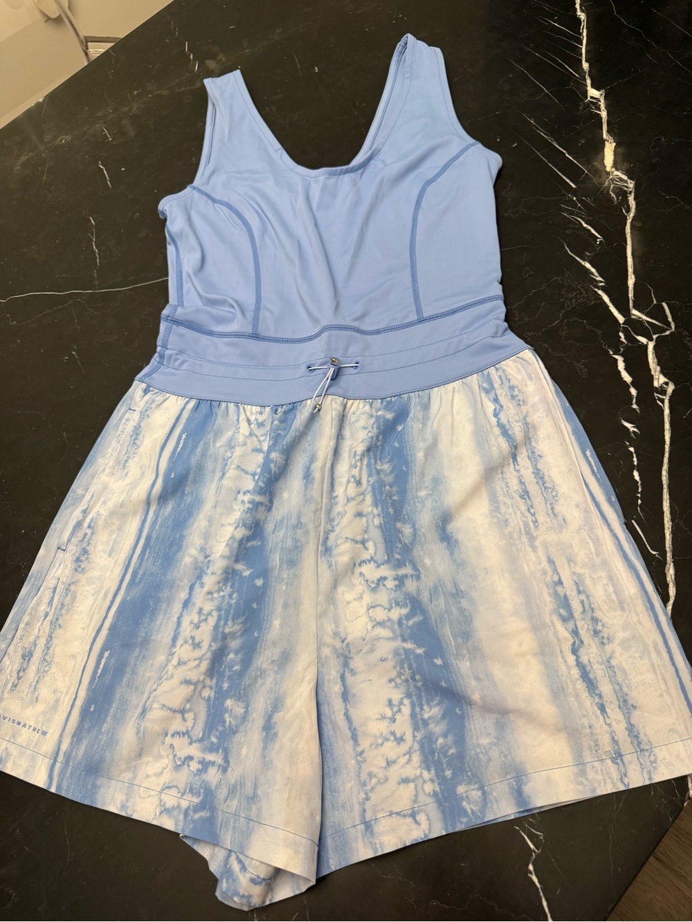 Travis Mathew Light Blue Tie-Dye Romper